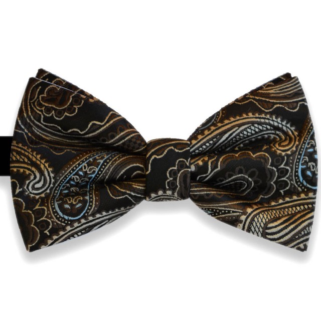  Papion negru, model nuante maro si bleu Luxury Line